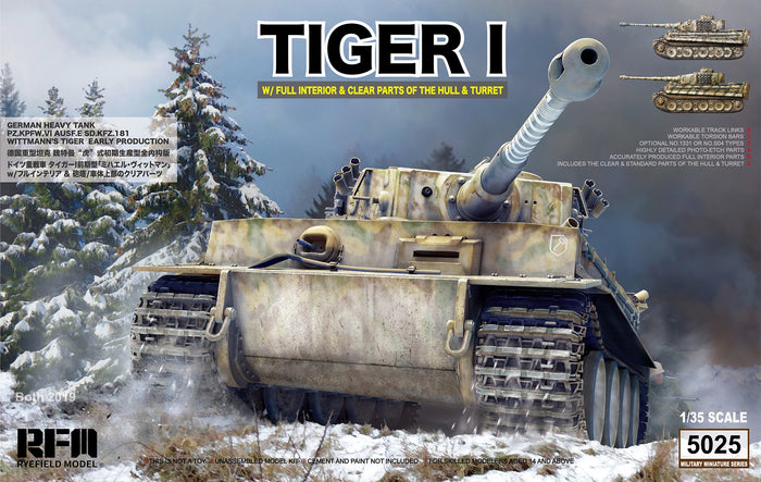 RFM - 1/35 Tiger Early Production w/Full Interior & Clear Parts & Workable Track