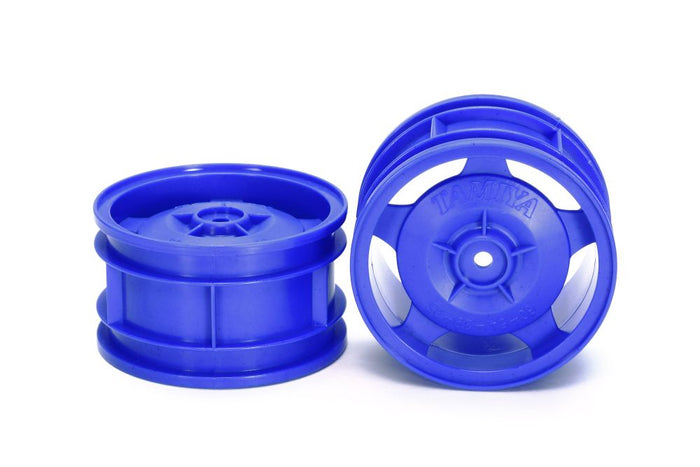 Tamiya - Buggy Rear Star-Dished Wheels (Blue)