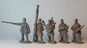 Footsore Miniatures - Highlander Battalion Command