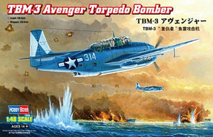 Hobby Boss - 1/48 US TBM-3 Avenger Torpedo Bomber (80325)