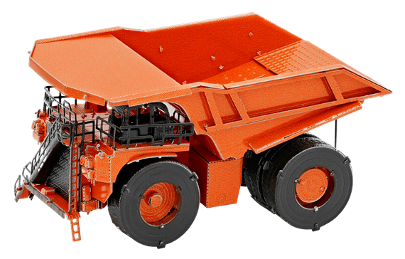 Metal Earth - Mining Truck (Orange)