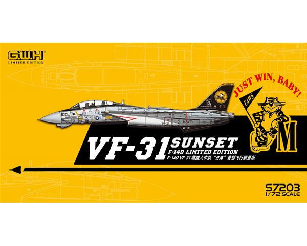 Great Wall Hobby - 1/72 US Navy F-14D VF-31 Sunset Farewell Flight w/ Special Decal