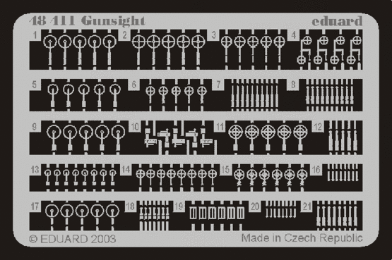 Eduard - 1/48 Gunsight (Photo-etched) 48411