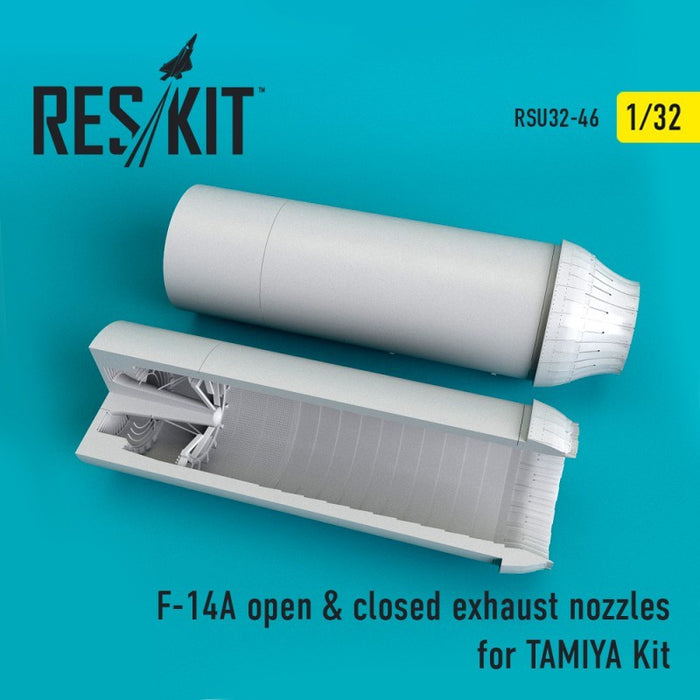Reskit - 1/32 F-14A open & closed Exhaust Nozzles TAMIYA Kit (RSU32-0046)