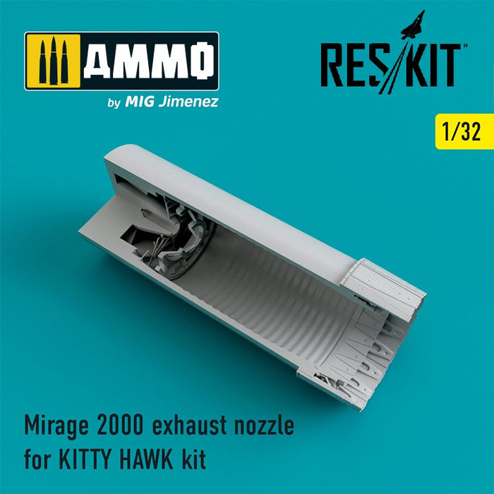Reskit - 1/32 Mirage 2000 exhaust nozzles for Kitty Hawk Kit (RSU32-0025)