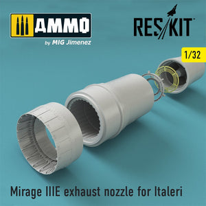 Reskit - 1/32 Mirage IIIE exhaust nozzle for Italeri (RSU32-004)