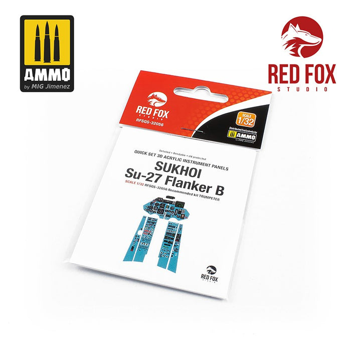 Red Fox Studio 32056 - 1/32 Sukhoi SU-27 Flanker B (for Trumpeter kit)