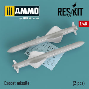 Reskit - 1/48 Exocet missile (2 PCS)(RS48-0195)