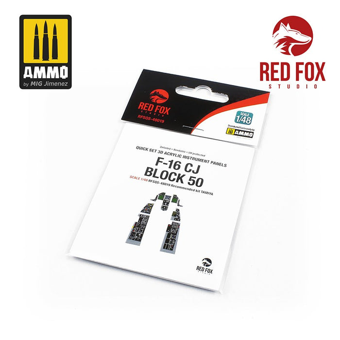 Red Fox Studio 48019 - 1/48 F-16CJ Block 50 (for Tamiya kit)