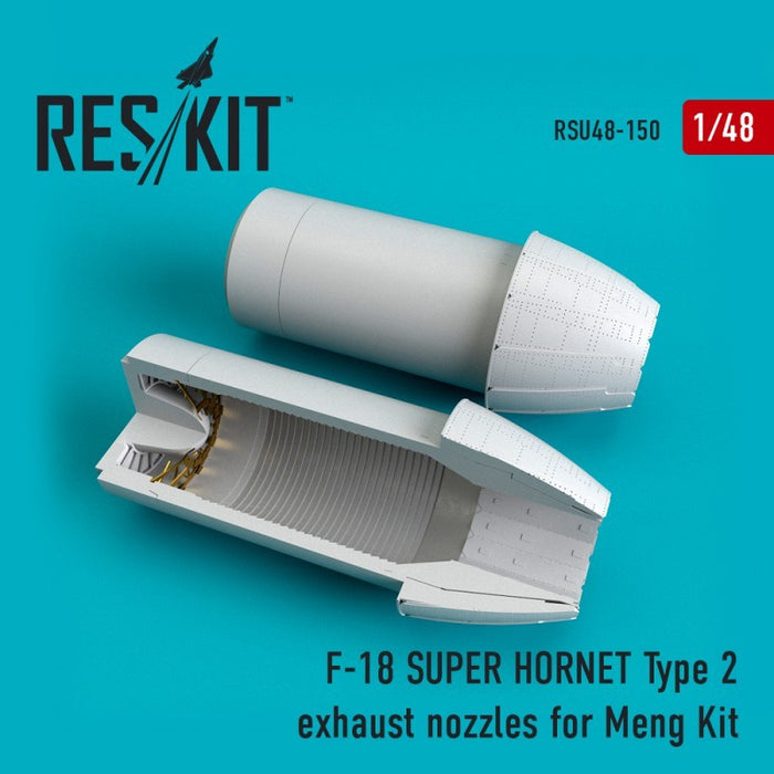 Reskit - 1/48 F-18 SUPER HORNET Type 2 Exhaust Nozzles for MENG Kit (RSU48-0150)