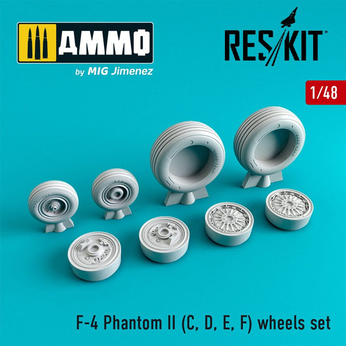 Reskit - 1/48 F-4 Phantom II (C, D, E, F) Wheels Set (RS48-0065)