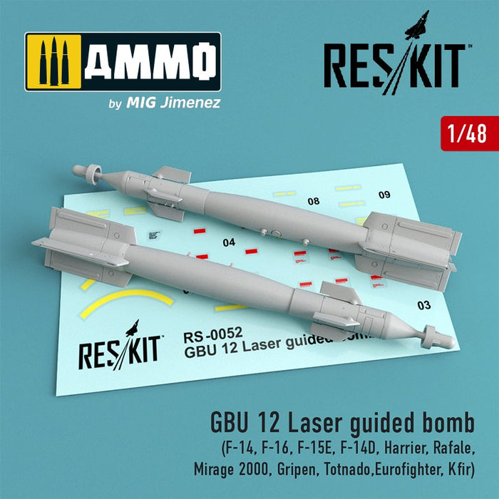 Reskit - 1/48 GBU 12 Bomb (2pcs) (RS48-0052)