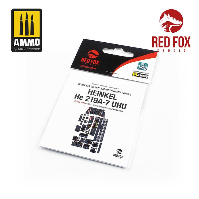 Red Fox Studio 48094 - 1/48 HE 219A-7 UHU (for Tamiya kit)