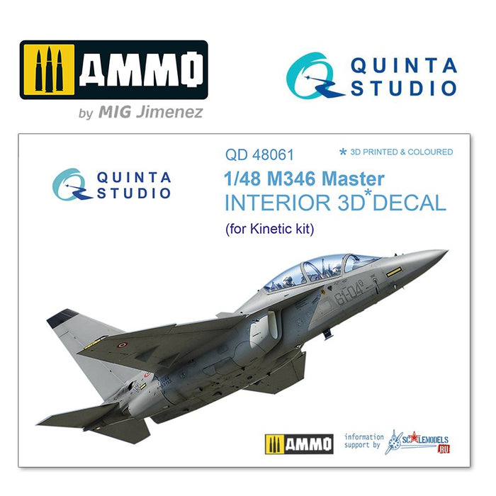 Quinta Studio QD48061 - 1/48 M346 Master  3D-Coloured Interior (for Kinetic)