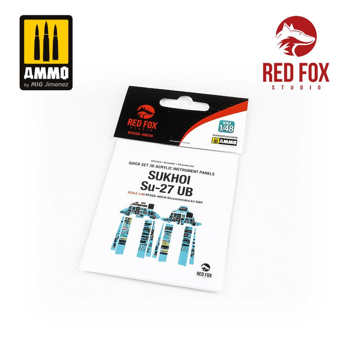 Red Fox Studio 48036 - 1/48 Su-27UB Flanker C (for GWH kit)