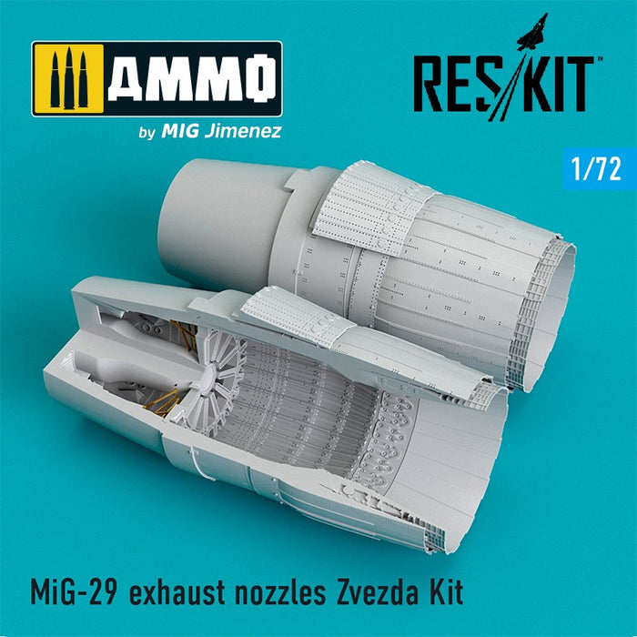 Reskit - 1/72 MiG-29 Exhaust Nozzles Zvezda Kit (RSU72-133)