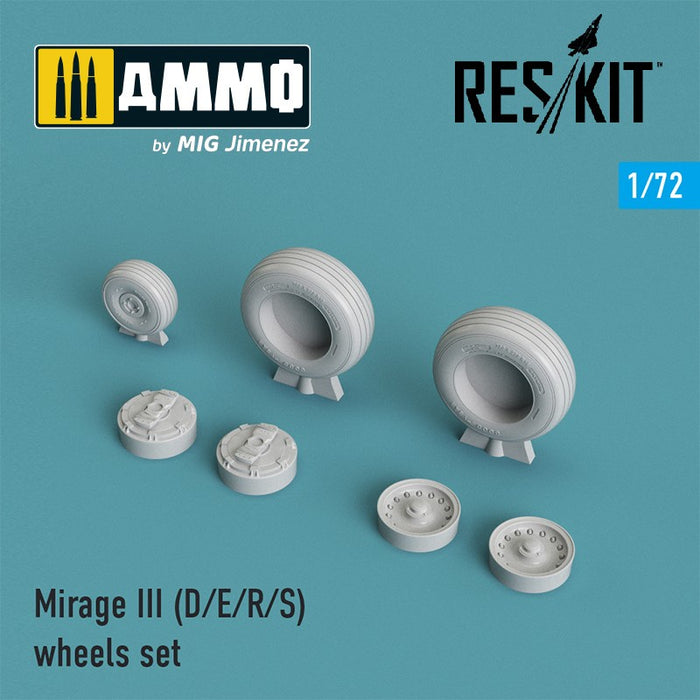 Reskit - 1/72 Mirage III (D/E/R/S) Wheels Set (RS72-0029)