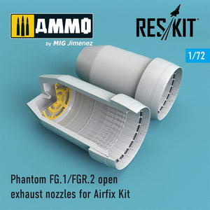 Reskit - 1/72 Phantom FG.1/FGR.2 open exhaust nozzles for Airfix Kit (RSU72-110)