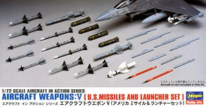 Hasegawa - 1/72 Aircraft Weapons Set V Missiles And Launchers Set