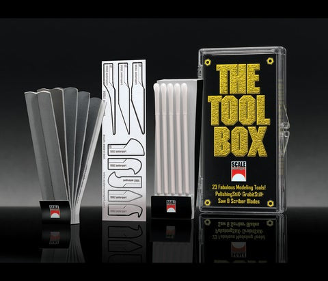Scale Motorsport - The ToolBox 23pcs - (Grabit StiX - Polsihing StiX - Saw & Scriber Blades)