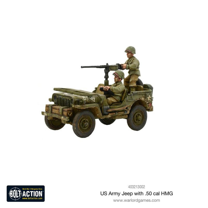 Warlord - Bolt Action  US Army Jeep with 50 Cal HMG