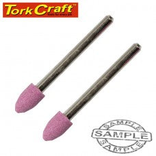Tork Craft - Mini Grinding Stone Cylindrical Cone 6.4mm Dia x 3.2mm Shank
