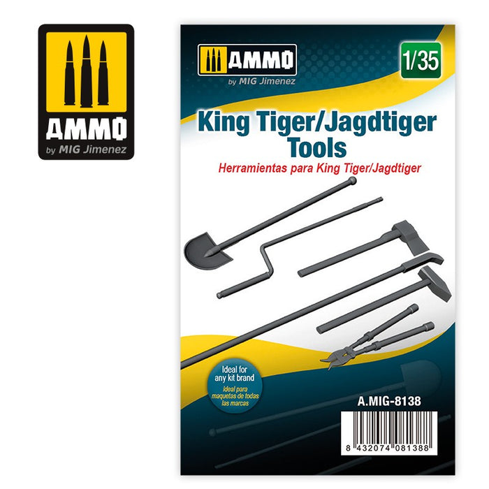 AMMO 8138 - 1/35 King Tiger/Jagdtiger Tools (Resin)