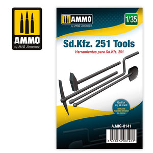 AMMO 8141 - 1/35 Sd.Kfz. 251 Tools (Resin)