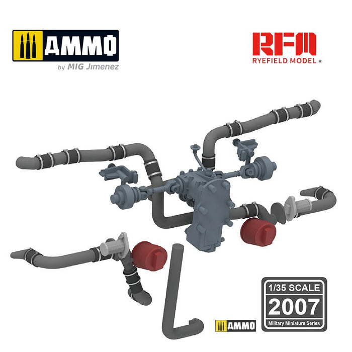 RFM - 1/35 Upgrade Kit Engine Pipeline Parts for RM-5003,RM-5010,RM-5025