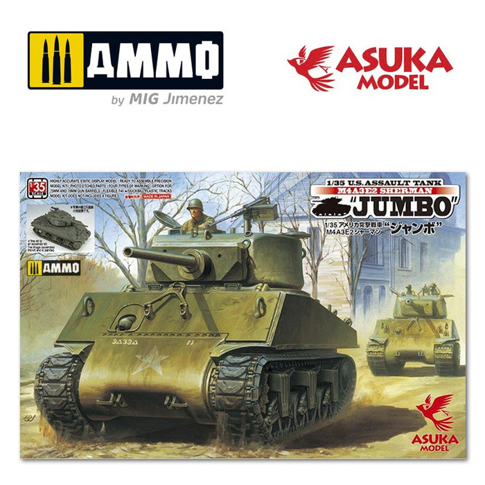 Asuka Model - 1/35 US M4A3E2 Sherman Jumbo