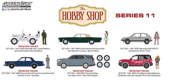 Greenlight - 1/64 The Hobby Shop Series 11 (Sold Individually)
