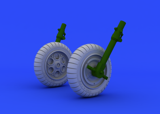 Eduard - 1/48 Fw 190 Wheels Early  Brassin set (for Eduard) 648152