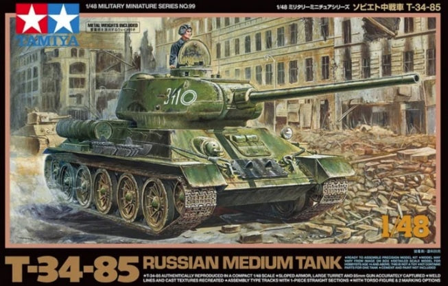 Tamiya - 1/48 Russian Medium Tank T-34-85