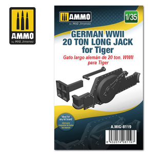 AMMO 8119 - 1/35 German WWII 20 ton Long Jack for Tiger (Resin)