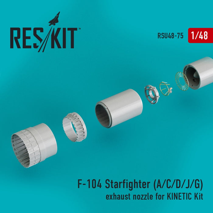 Reskit - 1/48 F-104 Starfighter (A/C/D/J/G) Exhaust Nozzle for KINETIC Kit (RSU48-0075)