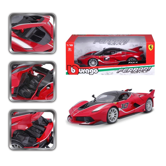 Burago - 1/18 Ferrari FXX K - Red (#10)