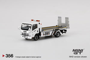Mini GT - 1/64 Isuzu N-Series Vehicle Transporter LBWK (White)