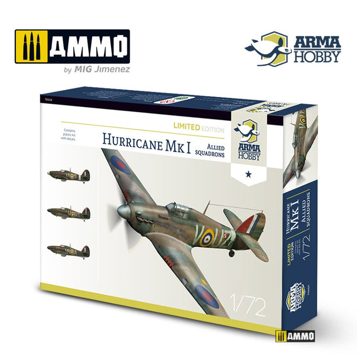 ARMA Hobby - 1/72 Hurricane Mk I Allied Squadrons (Limited Edition)