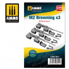 AMMO 8911 - 1/35 M2 Browning x3 (Resin)