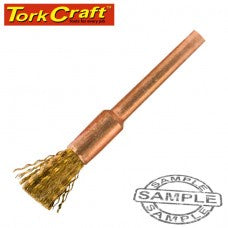 Tork Craft - Mini Brass Brush End 5mm dia x 2.4mm Shank