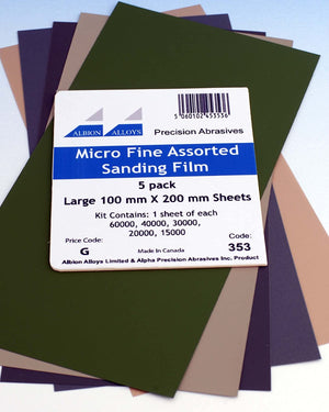Albion Alloys - 353 Sanding Film Micro Fine Asst. 15000-60000