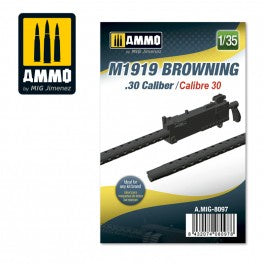 AMMO 8097 - 1/35 M1919 Browning. 30 cal (Resin)