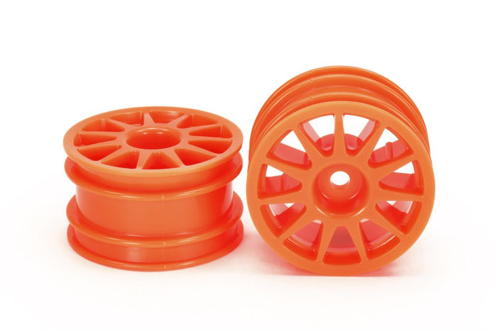 Tamiya - T3-01 11 Spoke Wheel - Fluorescent Orange (2)