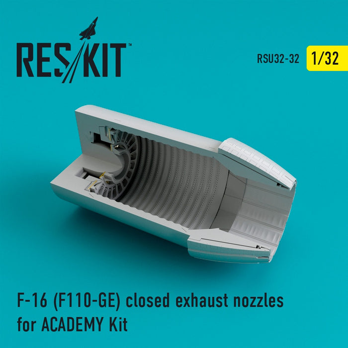 Reskit - 1/32 F-16 (F110-GE) Open Exhaust Nozzles for Tamiya Kit (RSU32-0033)