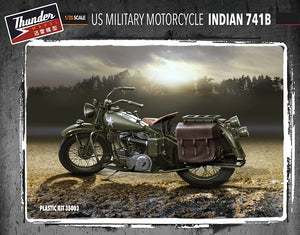 Thunder Model - 1/35 US Military Motorcycle Indian 741B (Two kits in box)