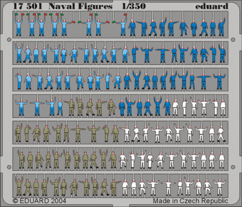 Eduard - 1/350 Naval Figures (Color Photo-etched) 17501