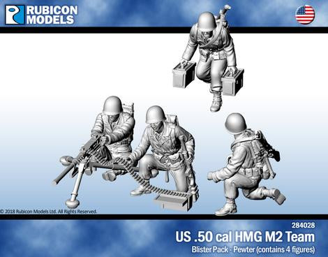 Rubicon Models - 1/56 US .50 cal HMG M2 Team