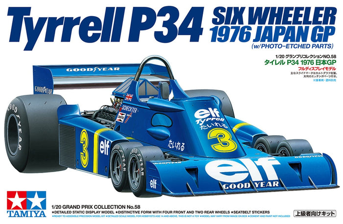 Tamiya - 1/20 Tyrrell P34 1976 Japan GP with P/Etched Parts