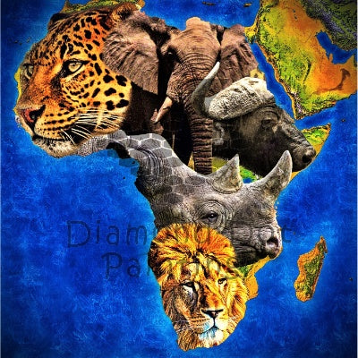 Diamond-Dot - DDP0413 - Big 5 Africa (50x50) Full