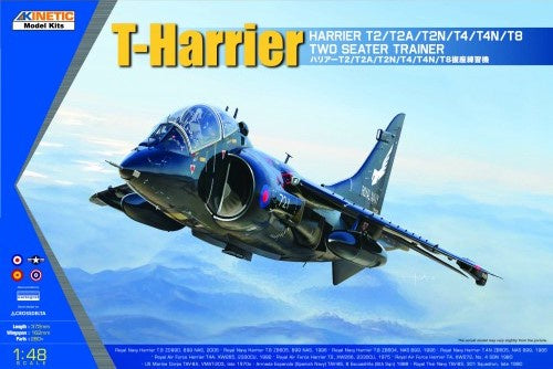 Kinetic - 1/48 T-Harrier Harrier T2/T2A/T2N/T4/T4N/T8 Two Seater Trainer